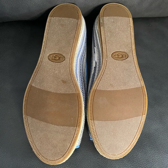 UGG Marleigh Blue Open Toe Flats Size 9 - Picture 8 of 9